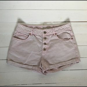 Bullhead Denim Co. Pink High Rise Shorts